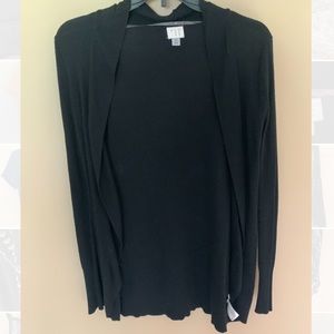 Black Cocoon Cardigan Sweater